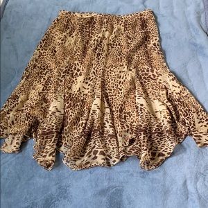 Animal print skirt